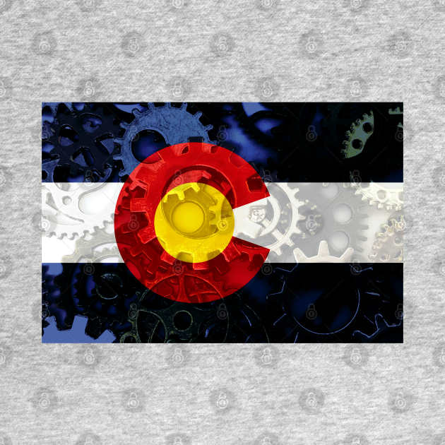 Flag of Colorado - Gears by DrPen